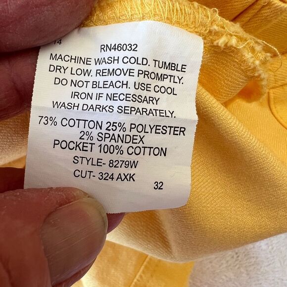 Yellow Jean Jacket by N Touch, size 1X - Picture 5 of 12